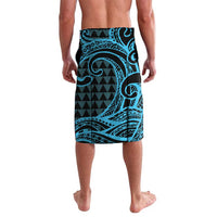 Koa Ikaika Warrior Helmet with Shark Lavalava Blue Kakau Style LT9 - Polynesian Pride