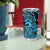 Koa Ikaika Warrior Helmet with Shark Tumbler Cup Blue Kakau Style