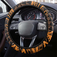 Koa Ikaika Warrior Helmet with Shark Steering Wheel Cover Gold Kakau Style LT9 - Polynesian Pride