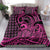 Koa Ikaika Warrior Helmet with Shark Bedding Set Pink Kakau Style