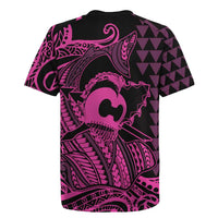 Koa Ikaika Warrior Helmet with Shark Rugby Jersey Pink Kakau Style LT9 - Polynesian Pride