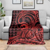Koa Ikaika Warrior Helmet with Shark Blanket Red Kakau Style LT9 - Polynesian Pride