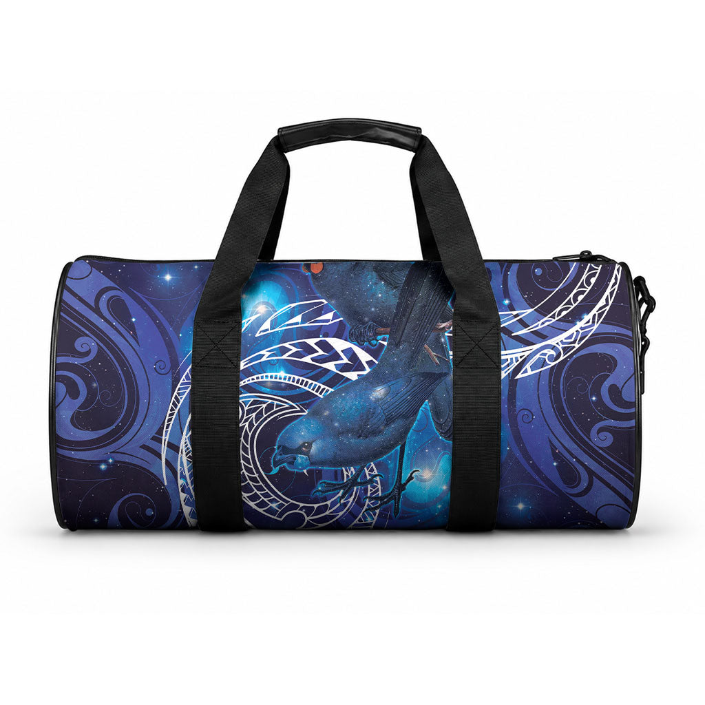 North Island Kokako and South Island Kokako Duffle Bag New Zealand Native Bird with Galaxy Vibe LT9 One size Galaxy - Polynesian Pride
