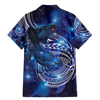 North Island Kokako and South Island Kokako Family Matching Mermaid Dress and Hawaiian Shirt New Zealand Native Bird with Galaxy Vibe