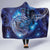 North Island Kokako and South Island Kokako Hooded Blanket New Zealand Native Bird with Galaxy Vibe