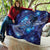 North Island Kokako and South Island Kokako Quilt New Zealand Native Bird with Galaxy Vibe