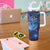 North Island Kokako and South Island Kokako Tumbler With Handle New Zealand Native Bird with Galaxy Vibe