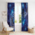 North Island Kokako and South Island Kokako Window Curtain New Zealand Native Bird with Galaxy Vibe