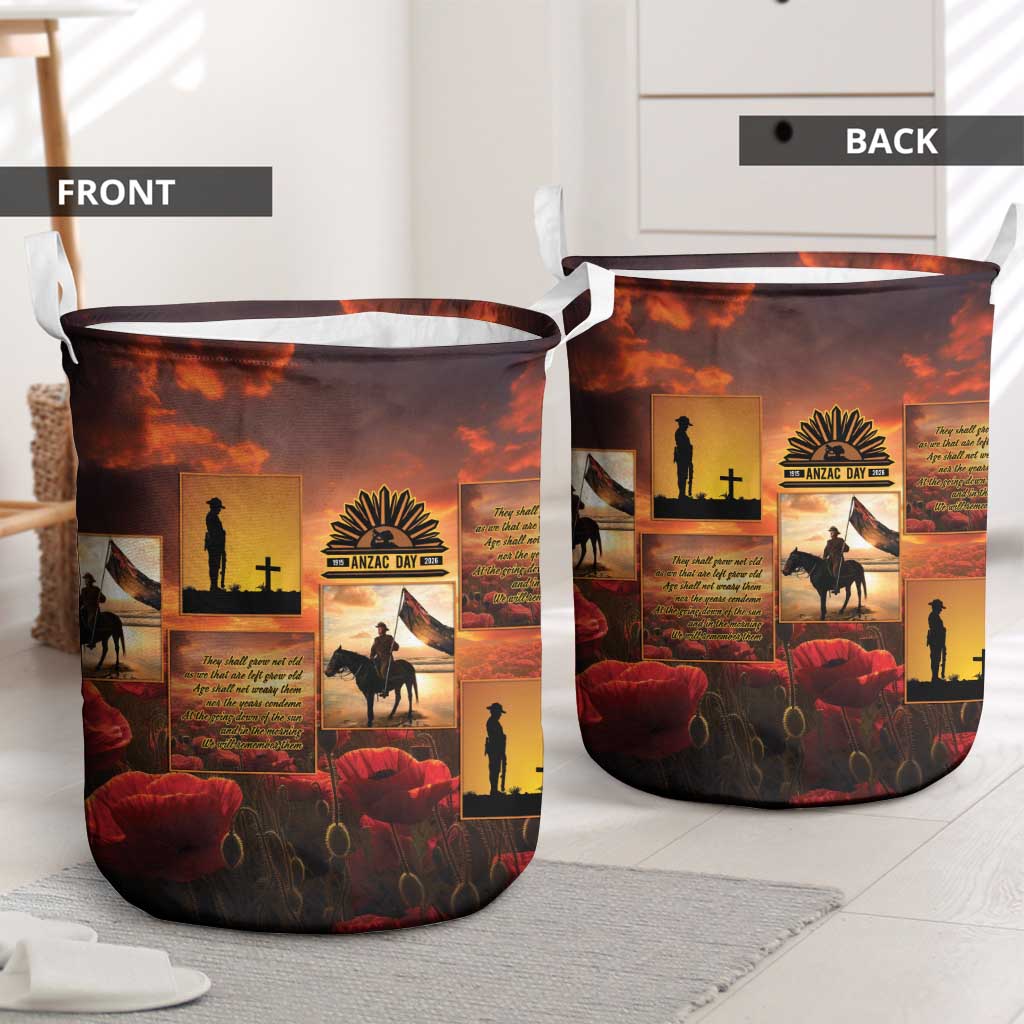 ANZAC Day Film Reel Lest We Forget Laundry Basket Australia NZ Memorial LT9 - Polynesian Pride