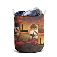 ANZAC Day Film Reel Lest We Forget Laundry Basket Australia NZ Memorial LT9 - Polynesian Pride