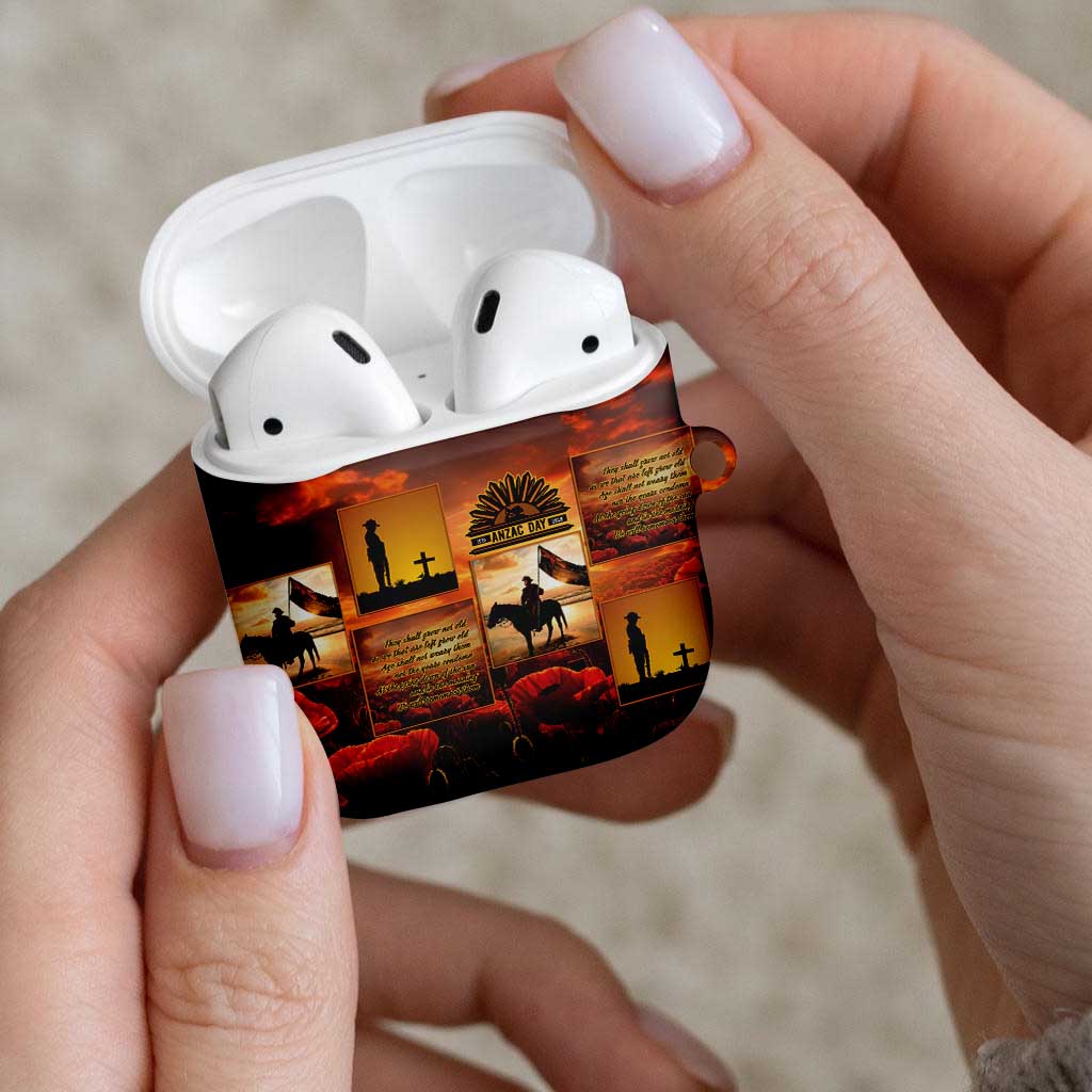 ANZAC Day Film Reel Lest We Forget AirPods Case Australia NZ Memorial LT9 - Polynesian Pride