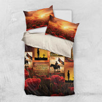 ANZAC Day Film Reel Lest We Forget Bedding Set Australia NZ Memorial LT9 US Twin 172cm x 218cm Red - Polynesian Pride