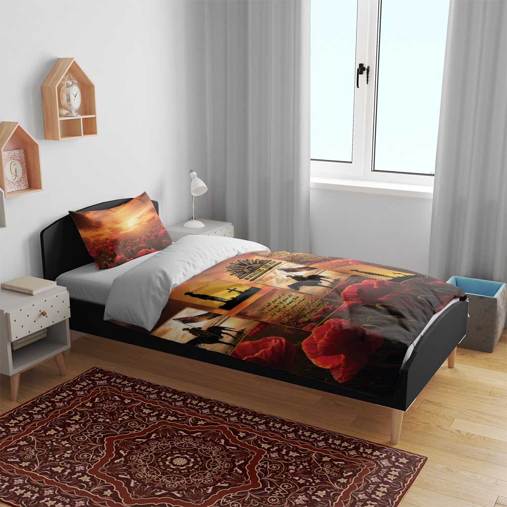 ANZAC Day Film Reel Lest We Forget Bedding Set Australia NZ Memorial LT9 - Polynesian Pride