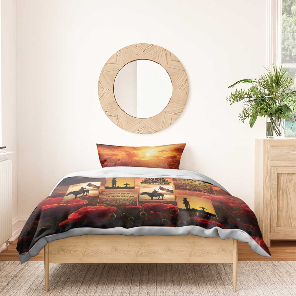 ANZAC Day Film Reel Lest We Forget Bedding Set Australia NZ Memorial LT9 - Polynesian Pride