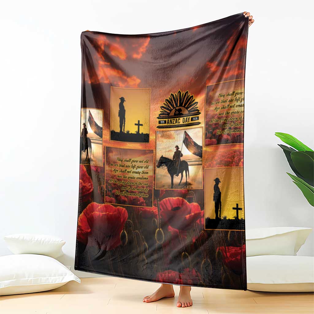 ANZAC Day Film Reel Lest We Forget Blanket Australia NZ Memorial LT9 - Polynesian Pride