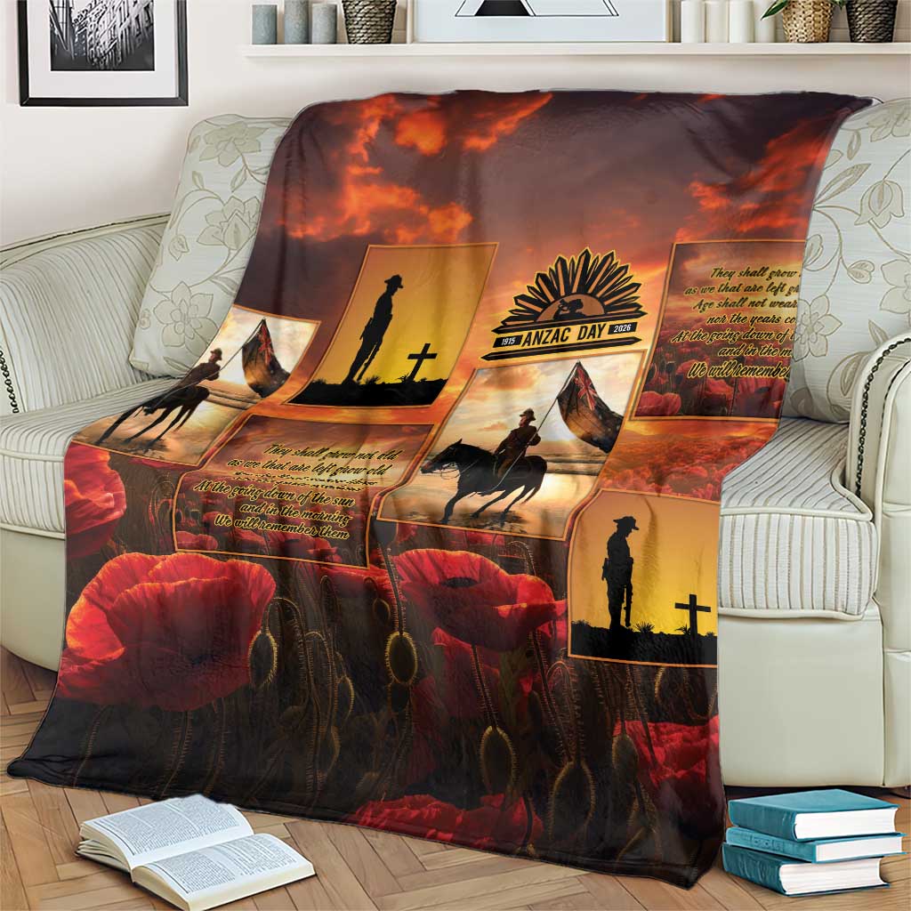 ANZAC Day Film Reel Lest We Forget Blanket Australia NZ Memorial LT9 - Polynesian Pride