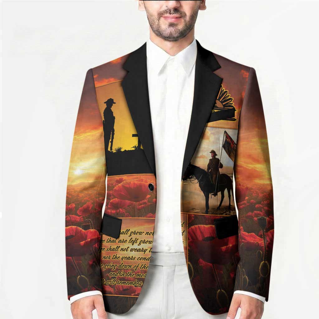 ANZAC Day Film Reel Lest We Forget Blazer Australia NZ Memorial LT9 - Polynesian Pride