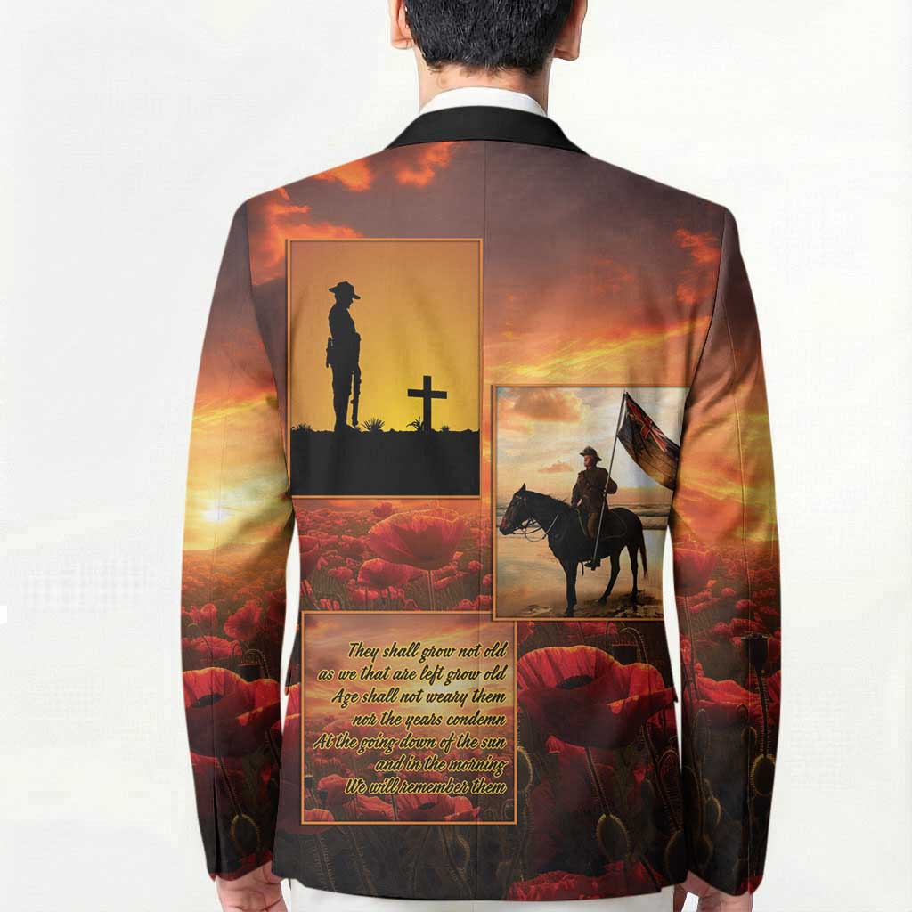 ANZAC Day Film Reel Lest We Forget Blazer Australia NZ Memorial LT9 - Polynesian Pride