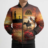ANZAC Day Film Reel Lest We Forget Bomber Puffer Jacket Australia NZ Memorial LT9 - Polynesian Pride