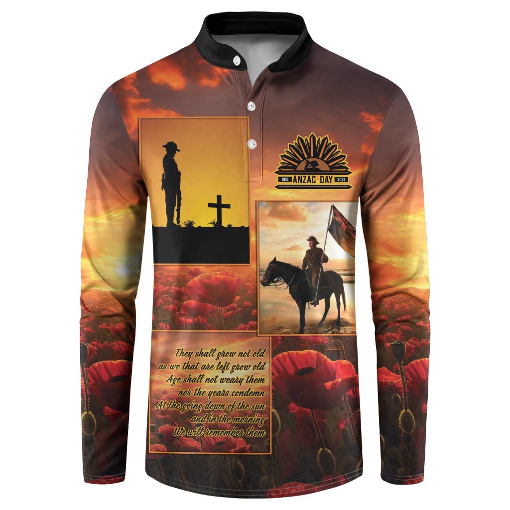 ANZAC Day Film Reel Lest We Forget Button Sweatshirt Australia NZ Memorial LT9 Red - Polynesian Pride