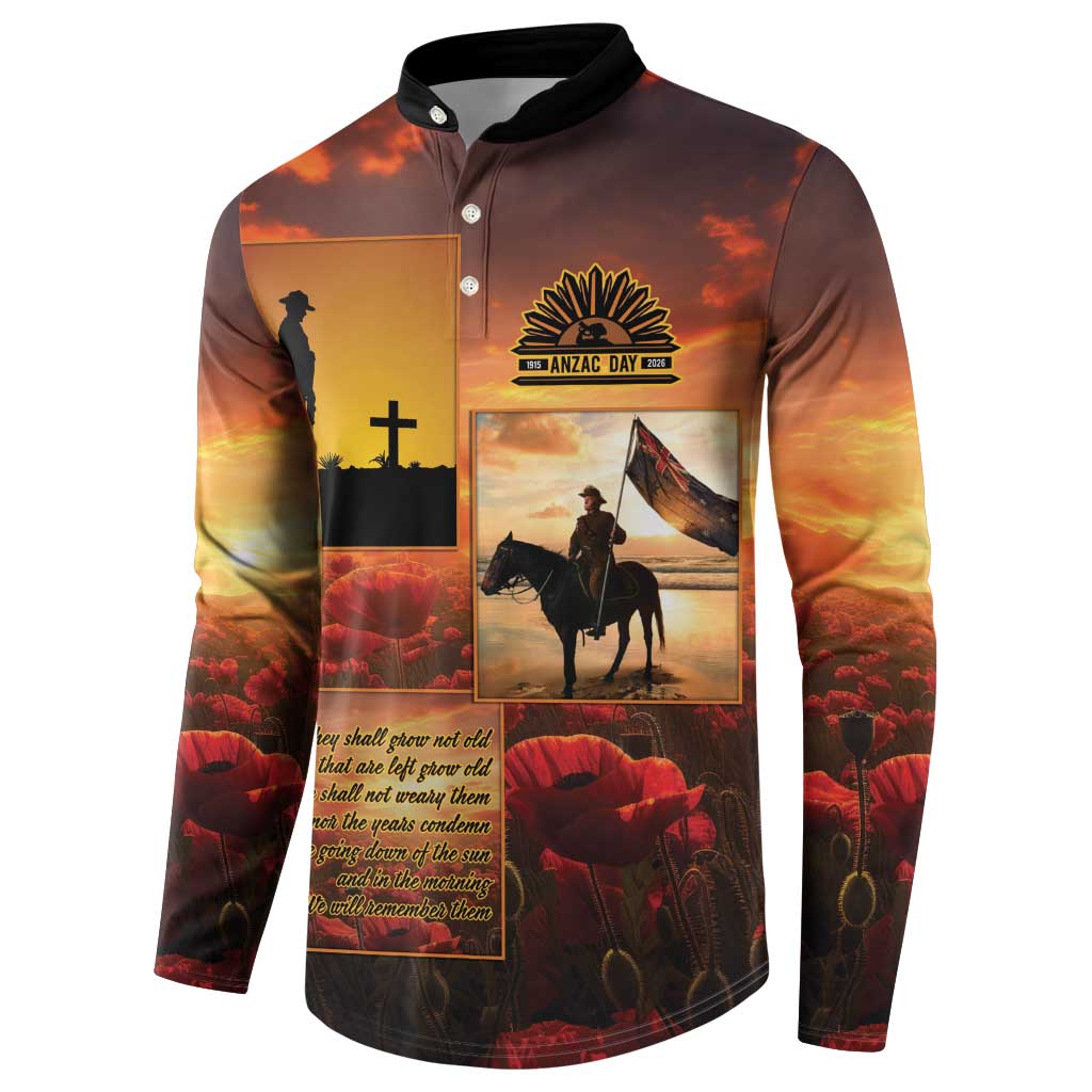 ANZAC Day Film Reel Lest We Forget Button Sweatshirt Australia NZ Memorial LT9 - Polynesian Pride
