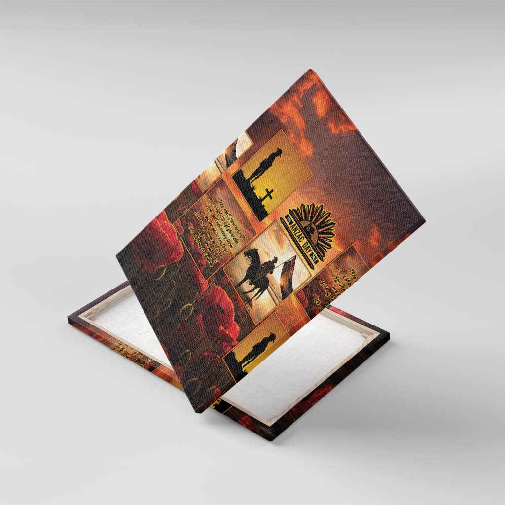 ANZAC Day Film Reel Lest We Forget Canvas Wall Art Australia NZ Memorial