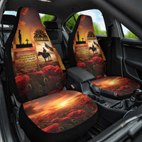 ANZAC Day Film Reel Lest We Forget Car Seat Cover Australia NZ Memorial LT9 One Size Red - Polynesian Pride