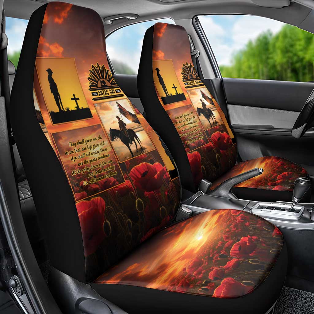 ANZAC Day Film Reel Lest We Forget Car Seat Cover Australia NZ Memorial LT9 - Polynesian Pride