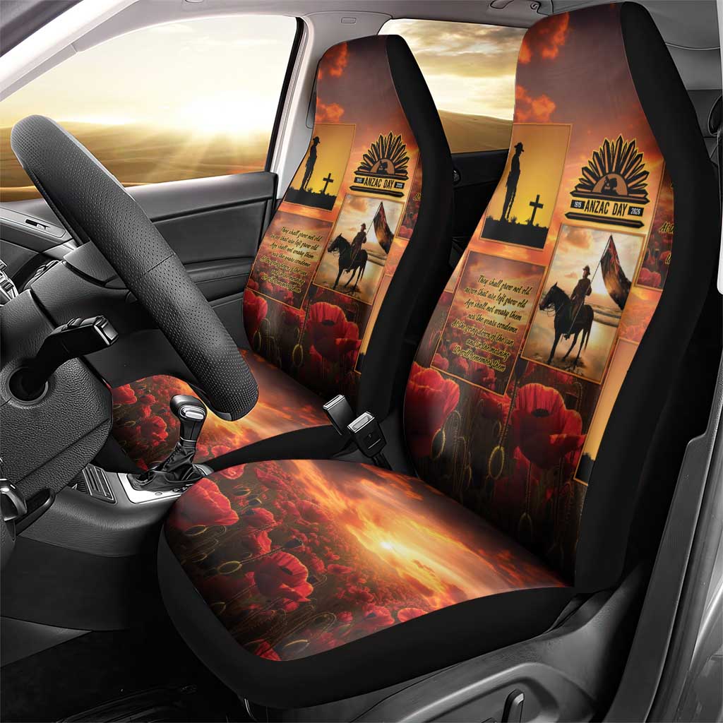 ANZAC Day Film Reel Lest We Forget Car Seat Cover Australia NZ Memorial LT9 - Polynesian Pride
