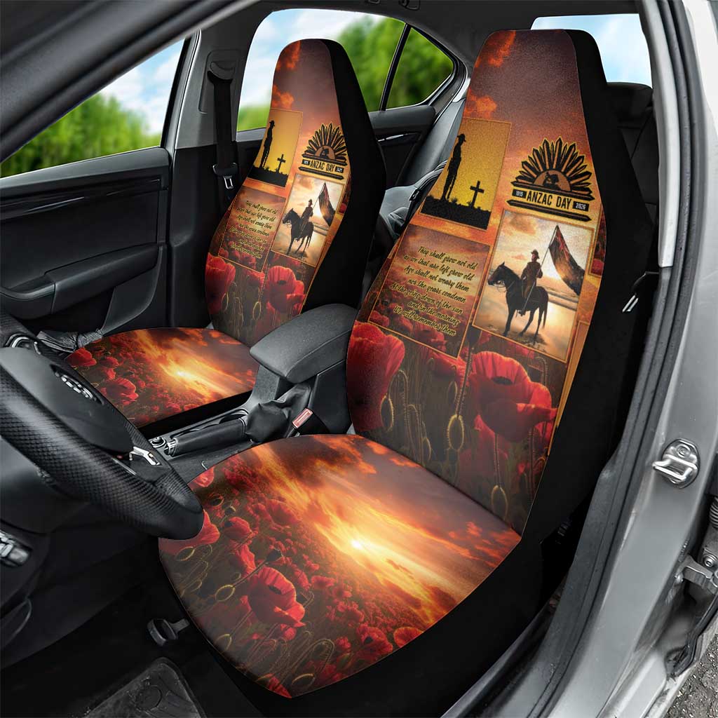 ANZAC Day Film Reel Lest We Forget Car Seat Cover Australia NZ Memorial LT9 - Polynesian Pride