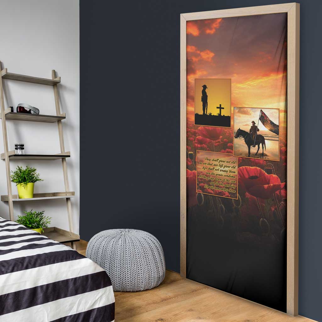 ANZAC Day Film Reel Lest We Forget Door Cover Australia NZ Memorial LT9 - Polynesian Pride