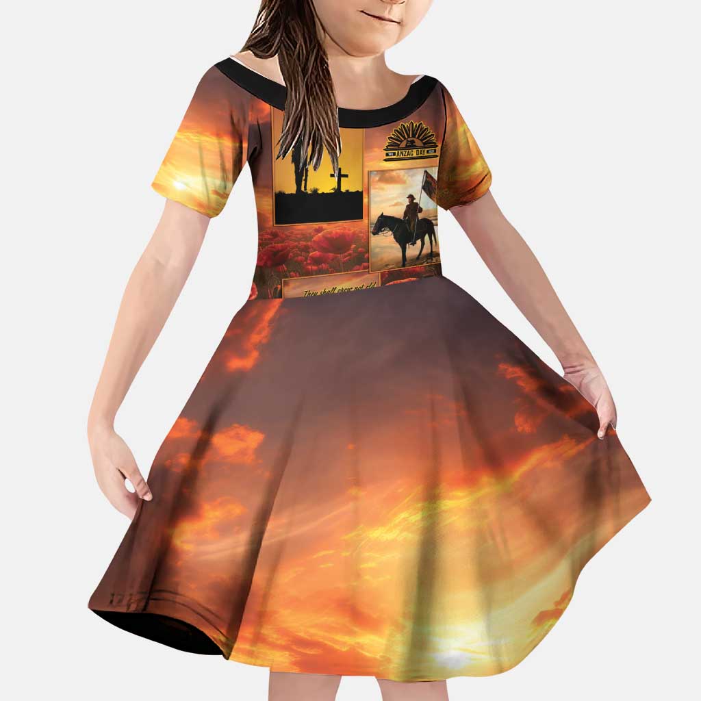ANZAC Day Film Reel Lest We Forget Family Matching Long Sleeve Bodycon Dress and Hawaiian Shirt Australia NZ Memorial