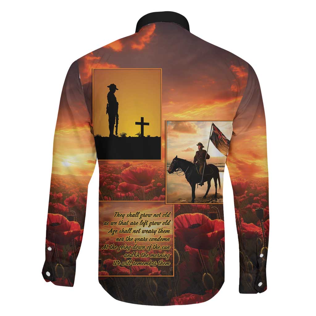 ANZAC Day Film Reel Lest We Forget Family Matching Long Sleeve Bodycon Dress and Hawaiian Shirt Australia NZ Memorial