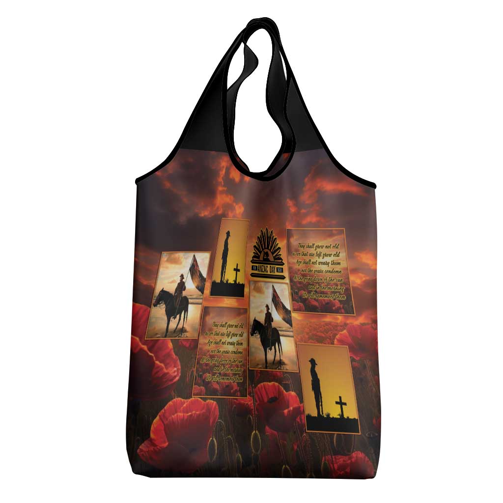 ANZAC Day Film Reel Lest We Forget Grocery Bag Australia NZ Memorial LT9 - Polynesian Pride