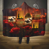 ANZAC Day Film Reel Lest We Forget Hooded Blanket Australia NZ Memorial LT9 - Polynesian Pride