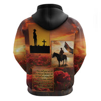 ANZAC Day Film Reel Lest We Forget Hoodie Australia NZ Memorial LT9 - Polynesian Pride