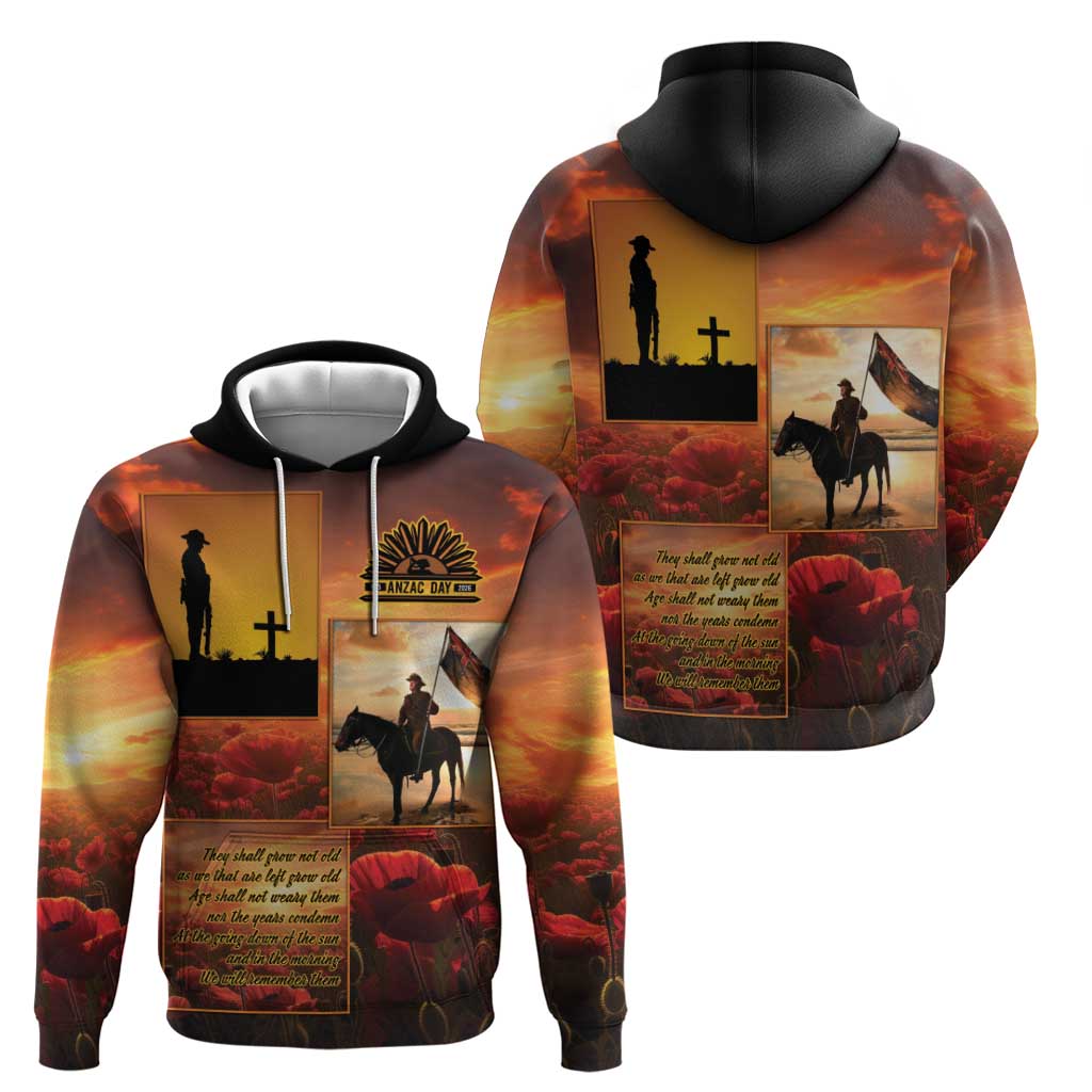 ANZAC Day Film Reel Lest We Forget Hoodie Australia NZ Memorial LT9 - Polynesian Pride