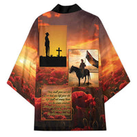 ANZAC Day Film Reel Lest We Forget Kimono Australia NZ Memorial