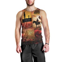 ANZAC Day Film Reel Lest We Forget Men Tank Top Australia NZ Memorial