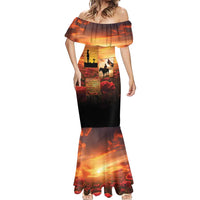 ANZAC Day Film Reel Lest We Forget Mermaid Dress Australia NZ Memorial LT9 - Polynesian Pride