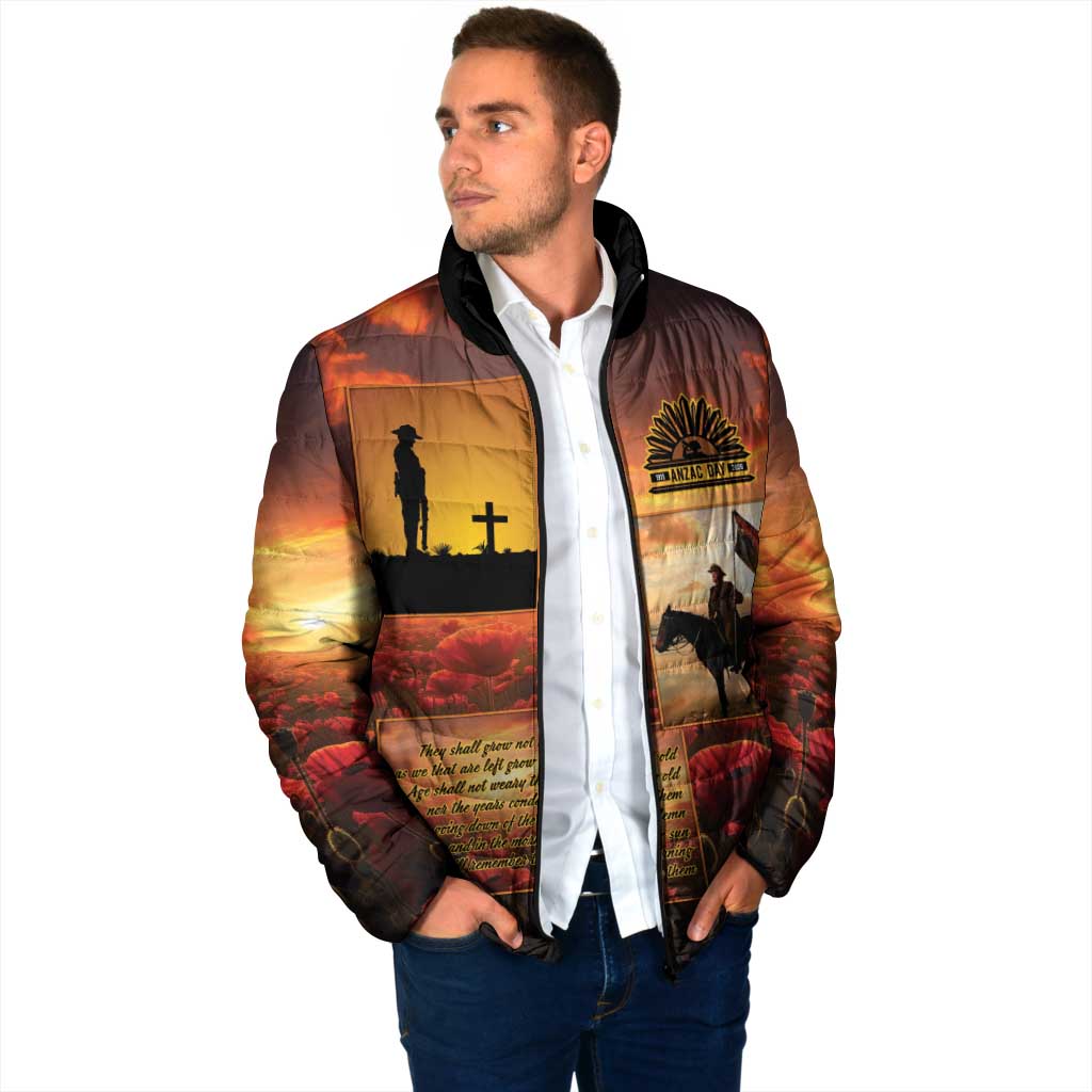 ANZAC Day Film Reel Lest We Forget Padded Jacket Australia NZ Memorial LT9 - Polynesian Pride