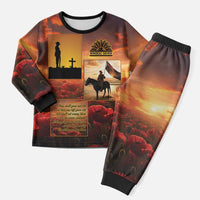 ANZAC Day Film Reel Lest We Forget Pajama Set Australia NZ Memorial LT9 Men Red - Polynesian Pride