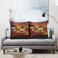 ANZAC Day Film Reel Lest We Forget Pillow Cover Australia NZ Memorial LT9 - Polynesian Pride