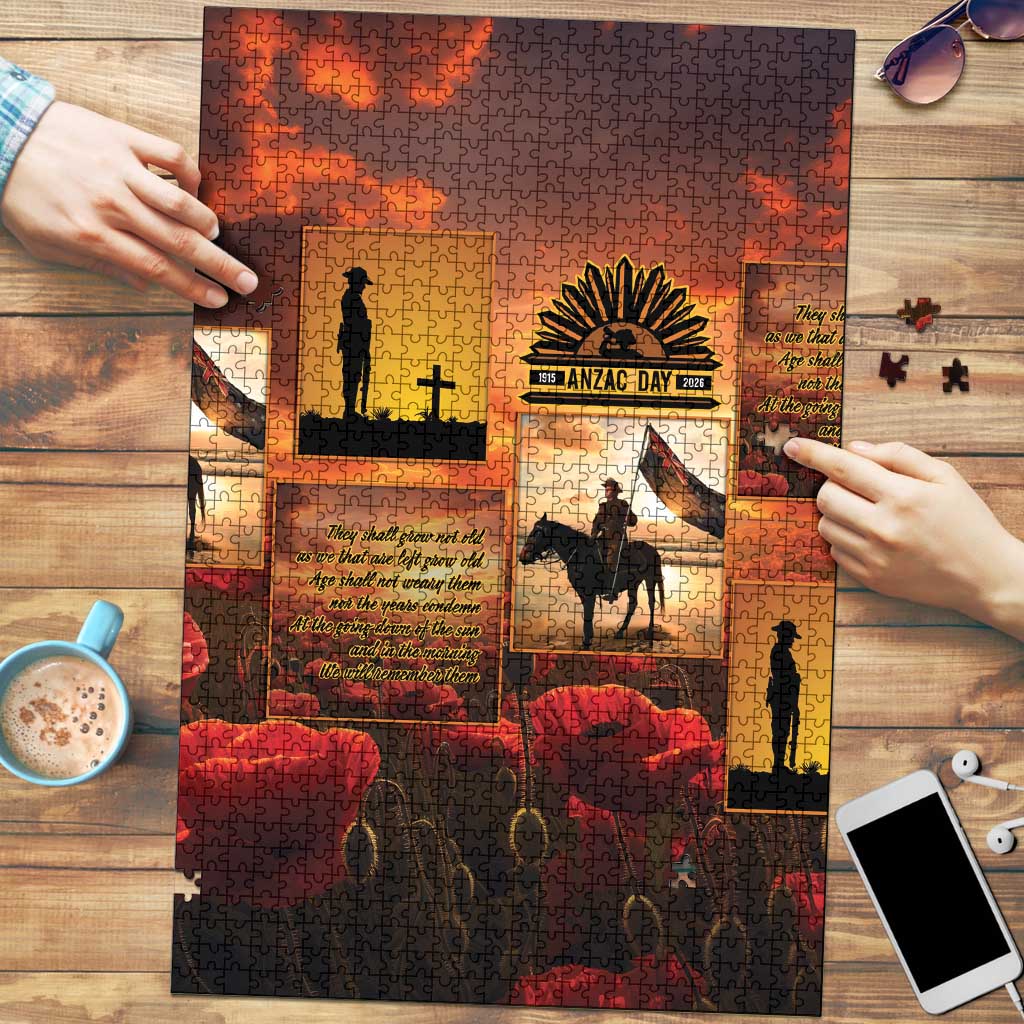 ANZAC Day Film Reel Lest We Forget Puzzle Australia NZ Memorial