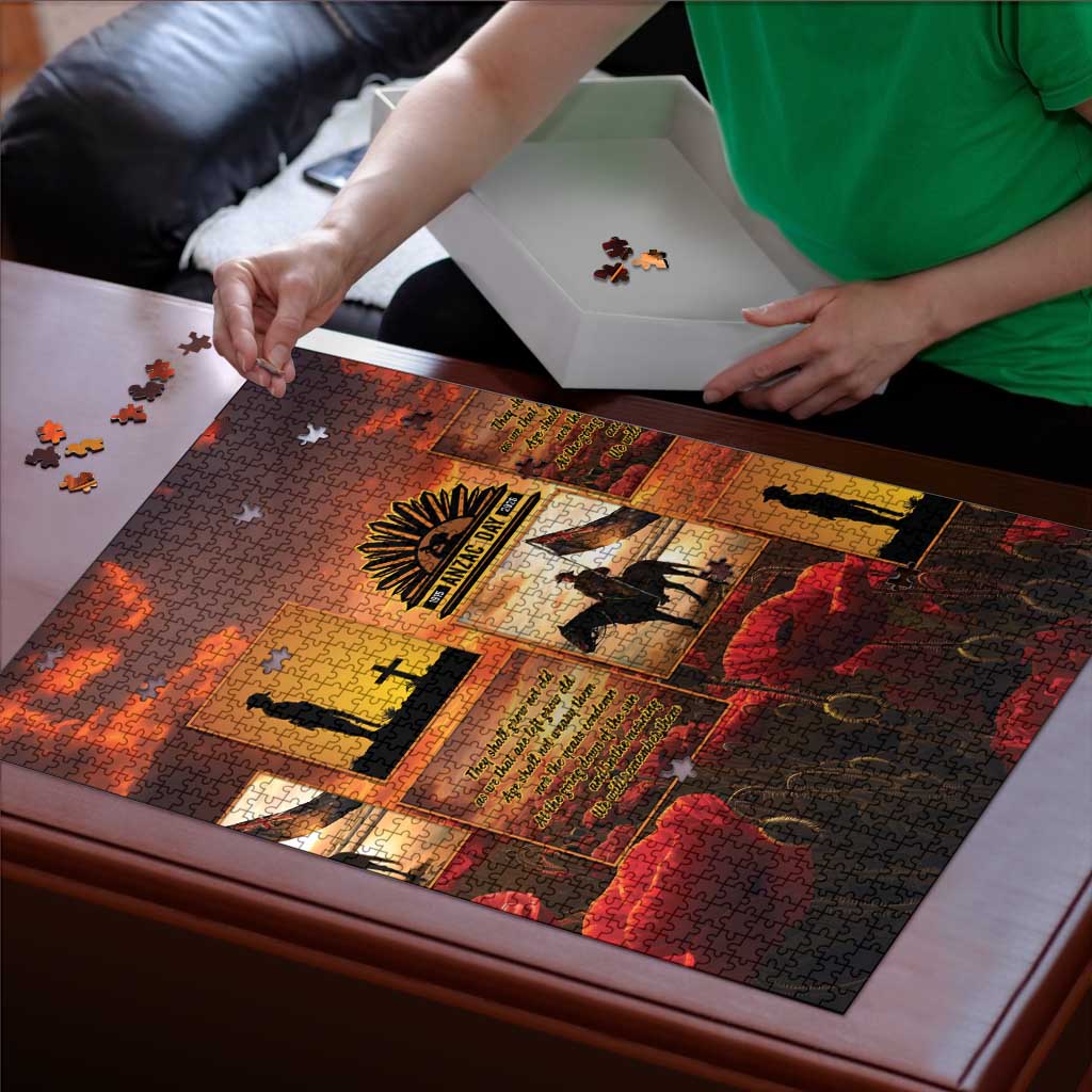 ANZAC Day Film Reel Lest We Forget Puzzle Australia NZ Memorial