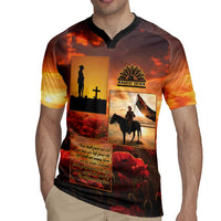 ANZAC Day Film Reel Lest We Forget Rugby Jersey Australia NZ Memorial
