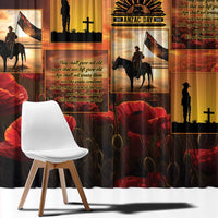 ANZAC Day Film Reel Lest We Forget Window Curtain Australia NZ Memorial LT9 - Polynesian Pride