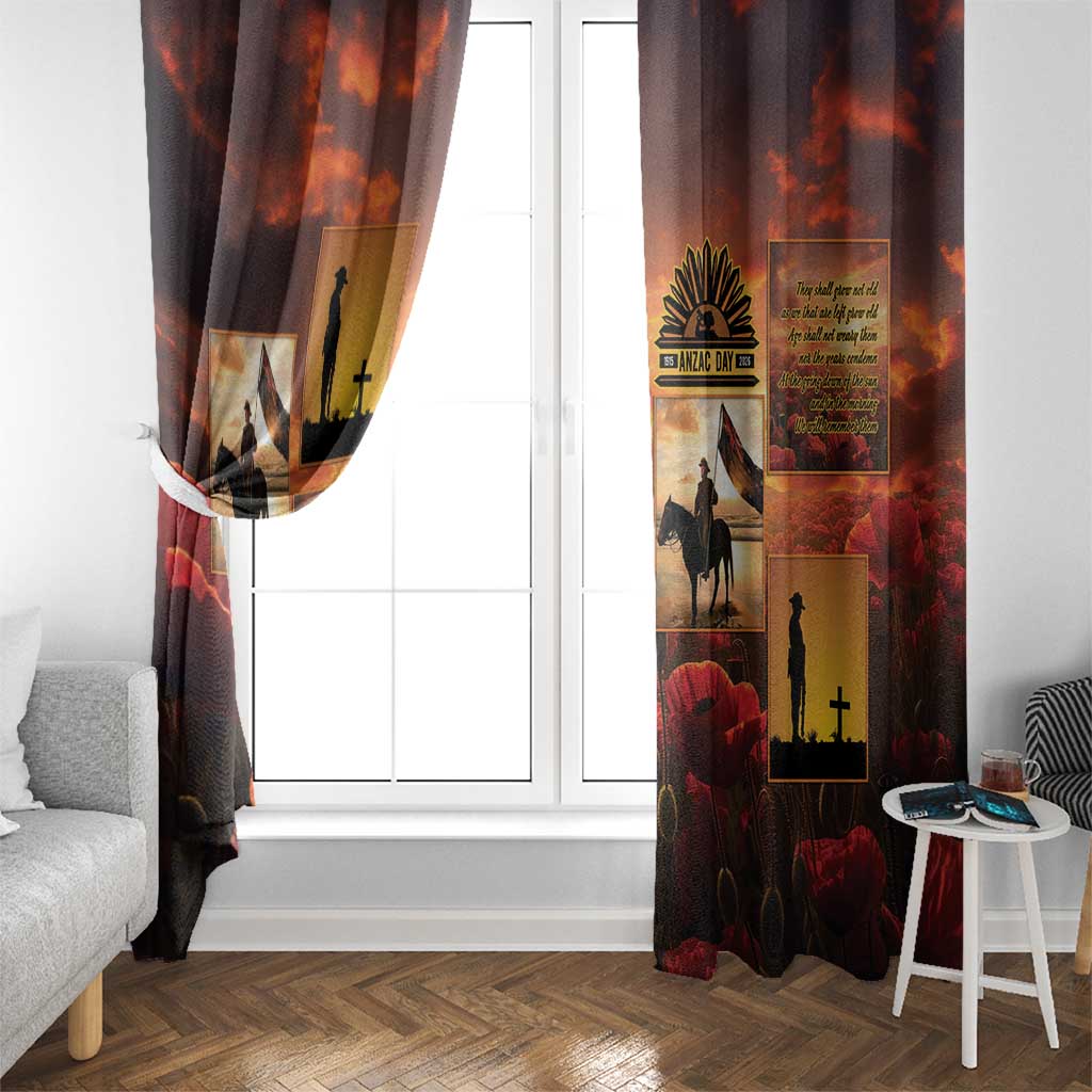 ANZAC Day Film Reel Lest We Forget Window Curtain Australia NZ Memorial LT9 - Polynesian Pride