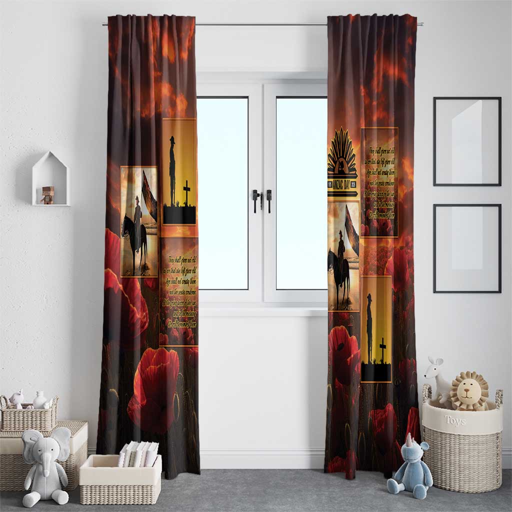 ANZAC Day Film Reel Lest We Forget Window Curtain Australia NZ Memorial LT9 - Polynesian Pride