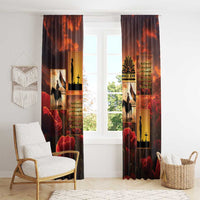 ANZAC Day Film Reel Lest We Forget Window Curtain Australia NZ Memorial LT9 - Polynesian Pride